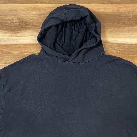 Offline by Aerie Mens Black Modal Blend Hooded Sweatshirt Thumbholes Size Medium - Picture 2 of 10